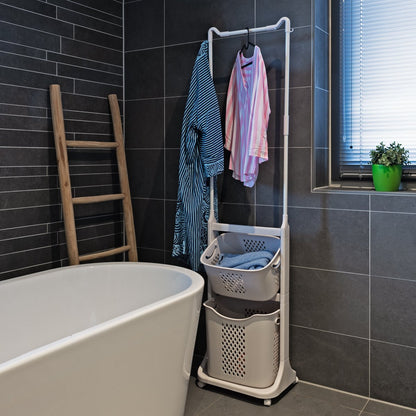 Eleganca Laundry basket with hanging rack 