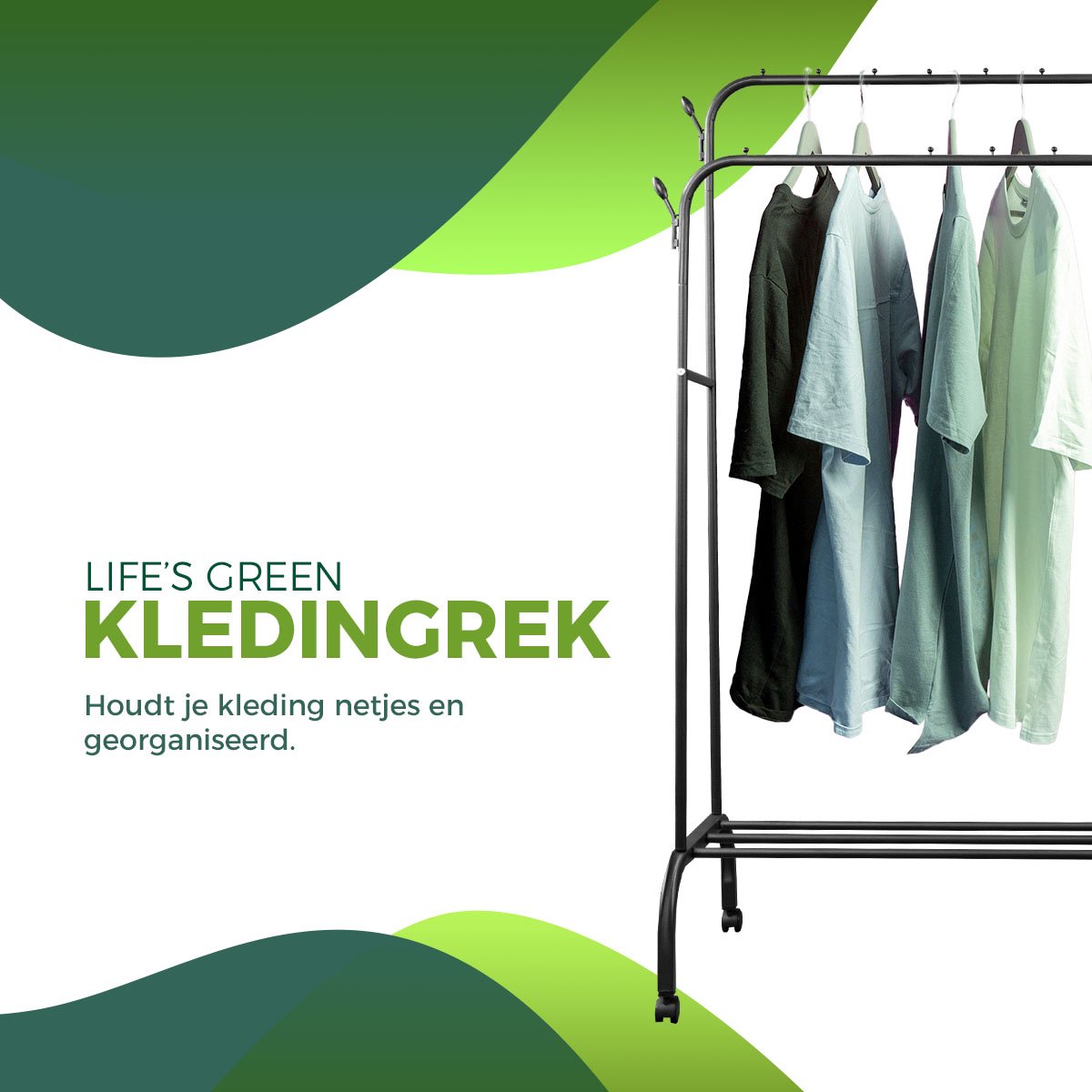 LG Life's Green XL Clothes Rack Black
