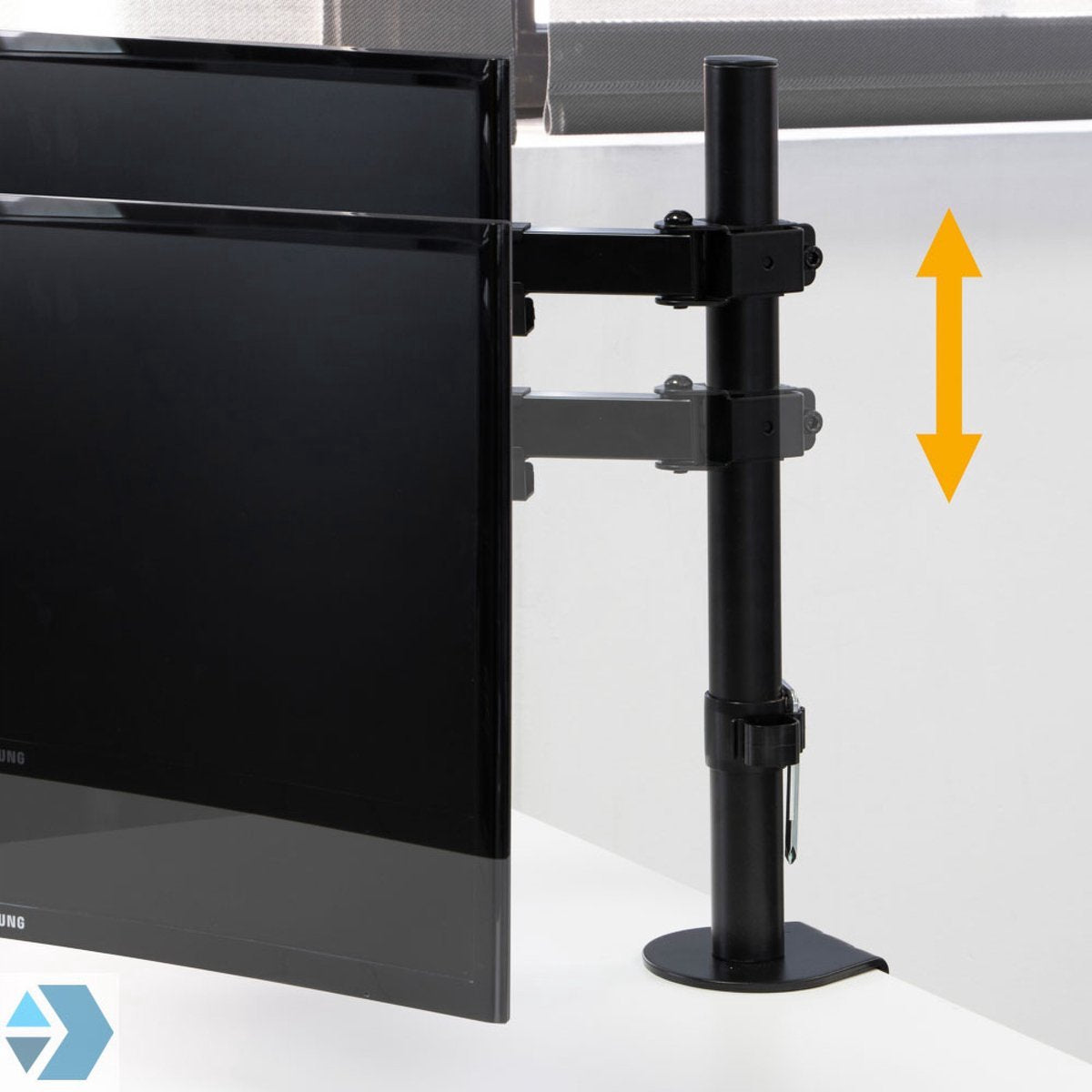 Eleganca Monitorbeugel 2 schermen van 13 tot 32 inch Zwart