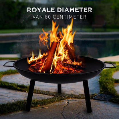 EASTWALL Fire bowl 60cm diameter Black