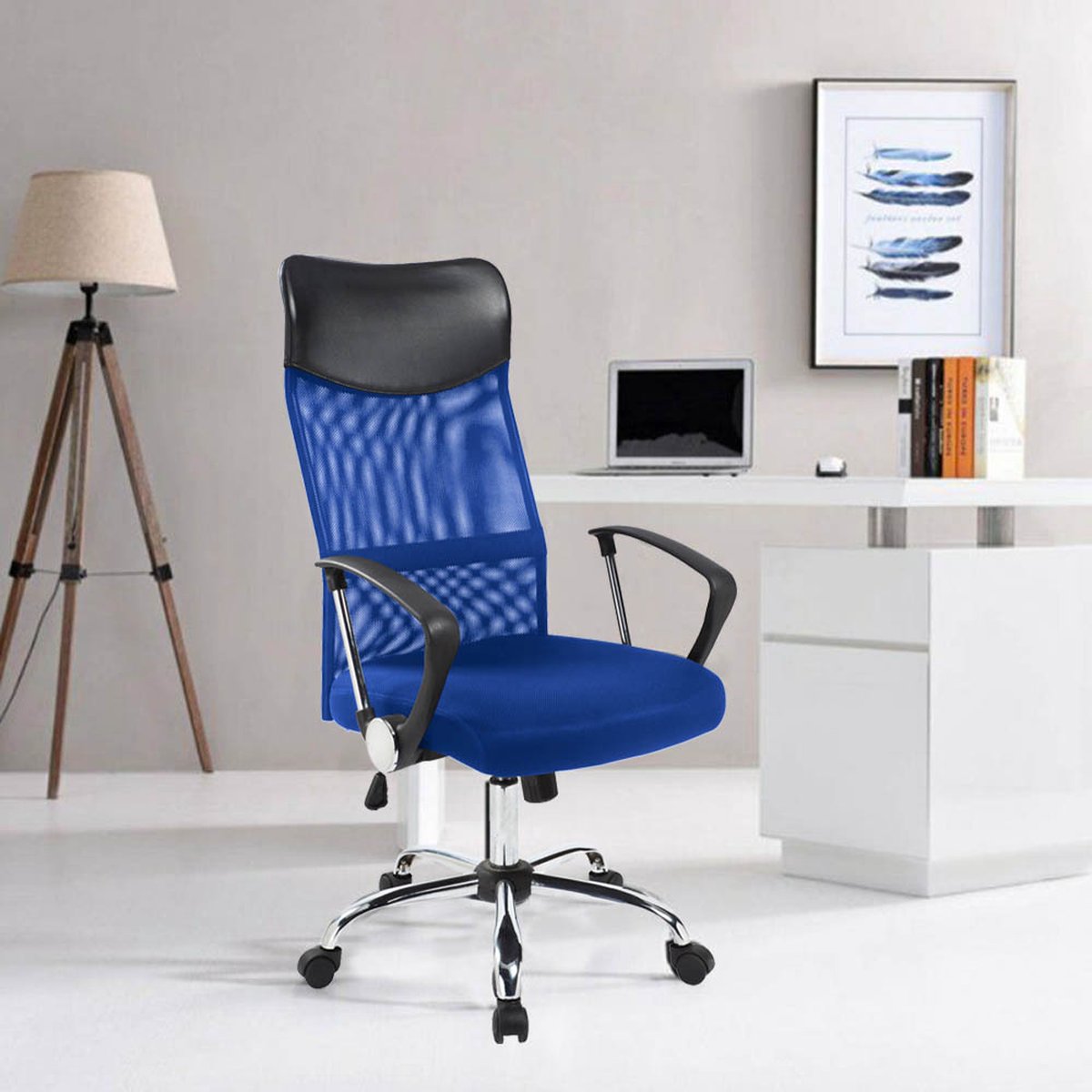 Chaise de bureau ergonomique de Nancy PRO LINE Blue Edition