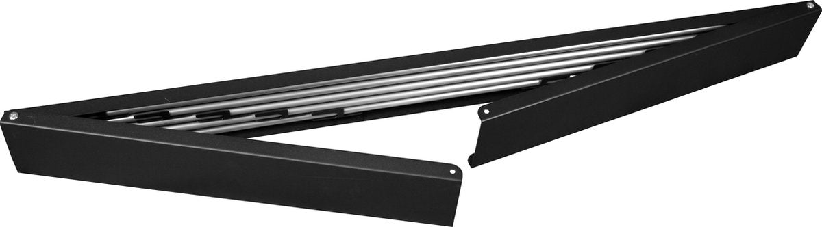 Milano Luxurious Wasrek inklapbaar - Wand wasrek - Wasrek muur - 100cm - Zwart