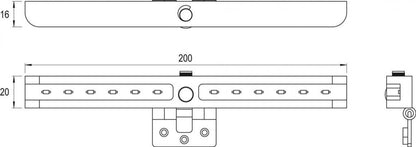 Eleganca LED exit lighting with motion sensor 2 pieces