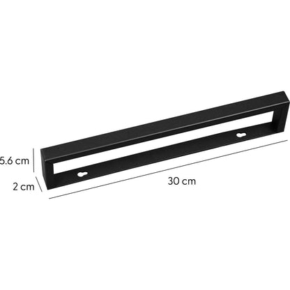 Eleganca Industrial wall towel rack Matt Black