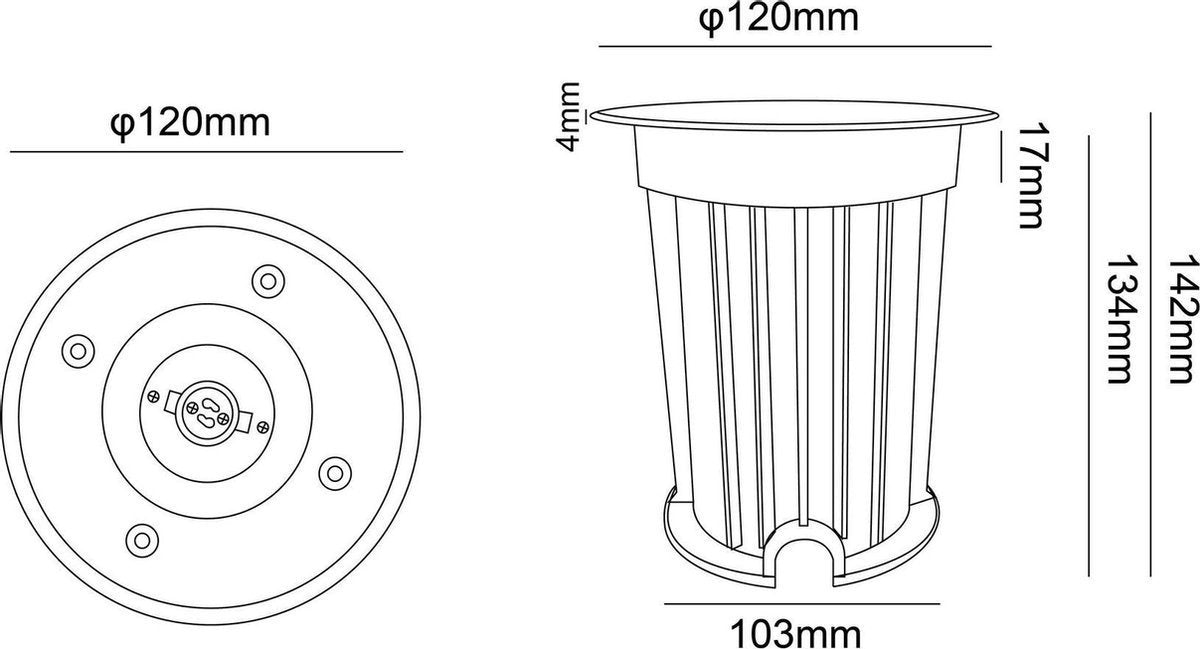 Spots de sol à LED RVB Bolt Electronics® avec contrôle par application, 4 pièces