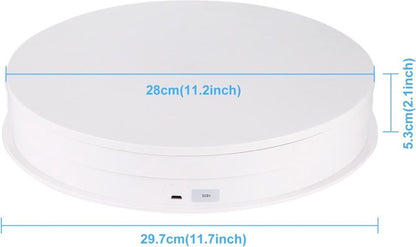 Puluz Elektrische draaiplateau voor fotostudio 30cm Wit