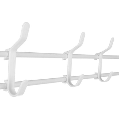 Eleganca Wardrobe rack with coat rack and 5 shelves White