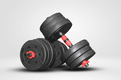 SOUTHWALL Dumbbells set adjustable with barbell up to 30kg