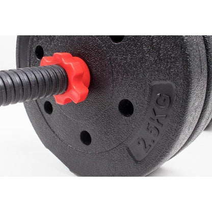 SOUTHWALL Dumbbells set adjustable with barbell up to 30kg