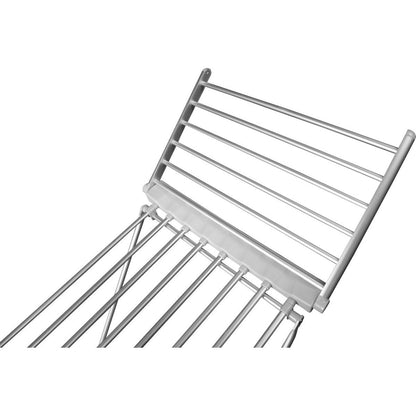 Eleganca Elektrisch droogrek - verwarmd - timer - 220V Wit/Zilver