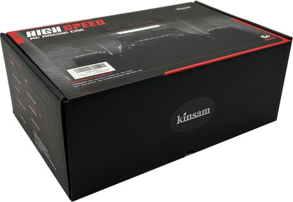 KINSAM Voiture RC contrôlée rechargeable avec lumières LED et 2 batteries