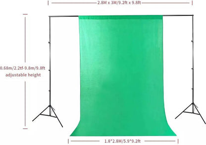 Travor Greenscreen fotostudio lampenset inclusief softbox en paraplu