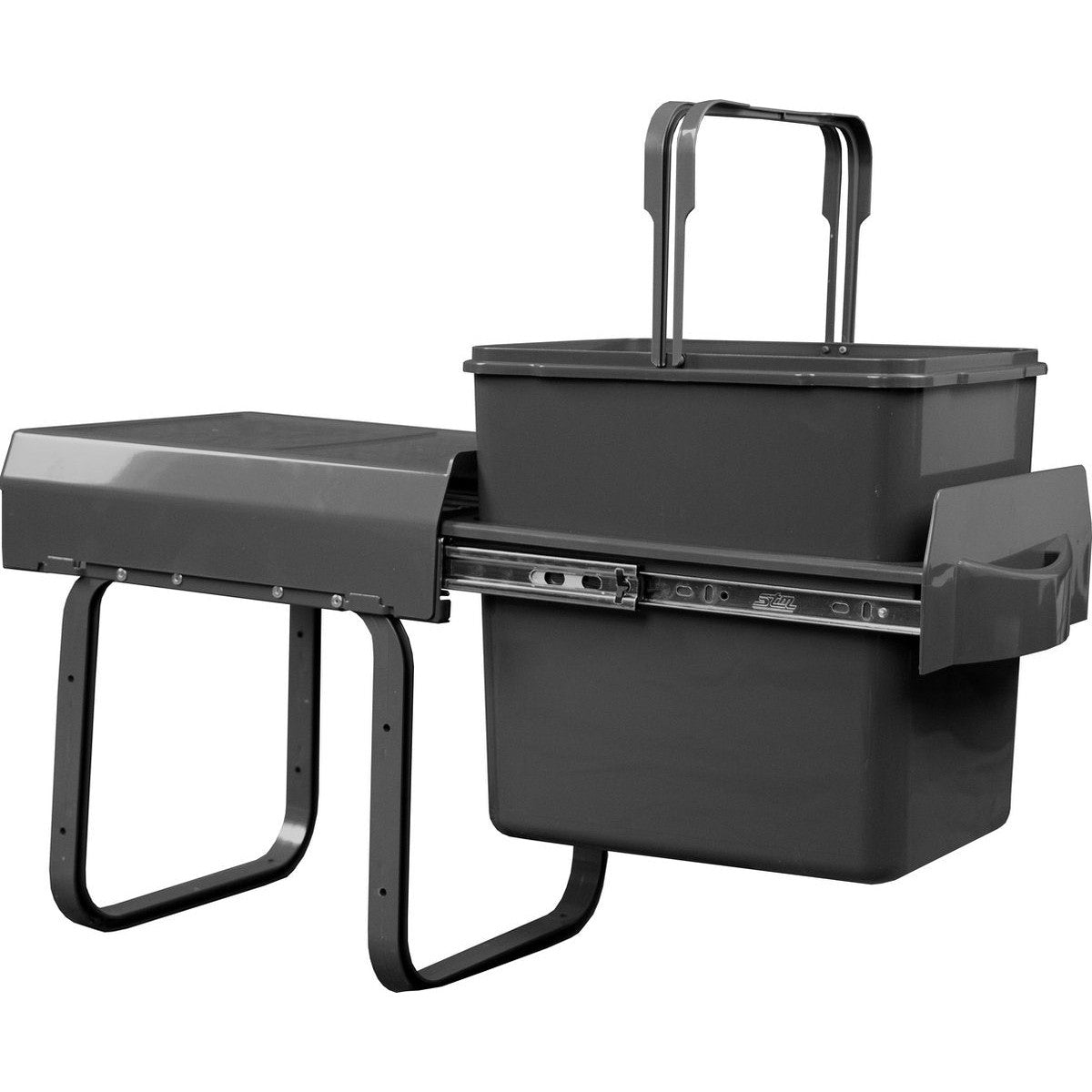 Eleganca Inbouw prullenbak - Inbouw afvalemmer - Inbouw afvalbak - Inbouw vuilnisbak- 16 Liter