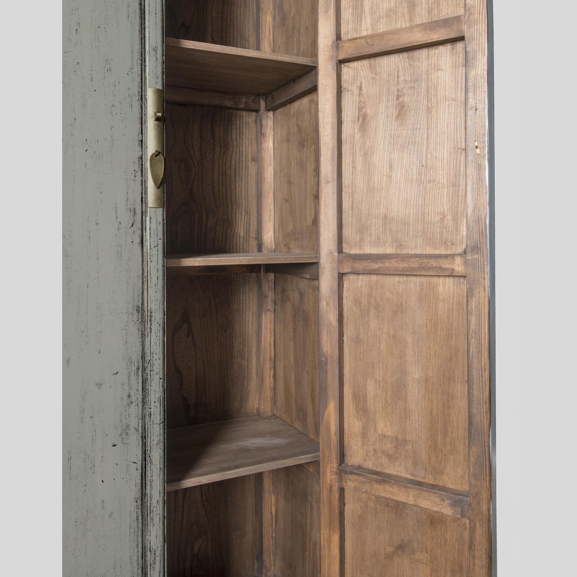 Livingfurn Wandkast Icons Marie Elise - Elmhout - Grijs