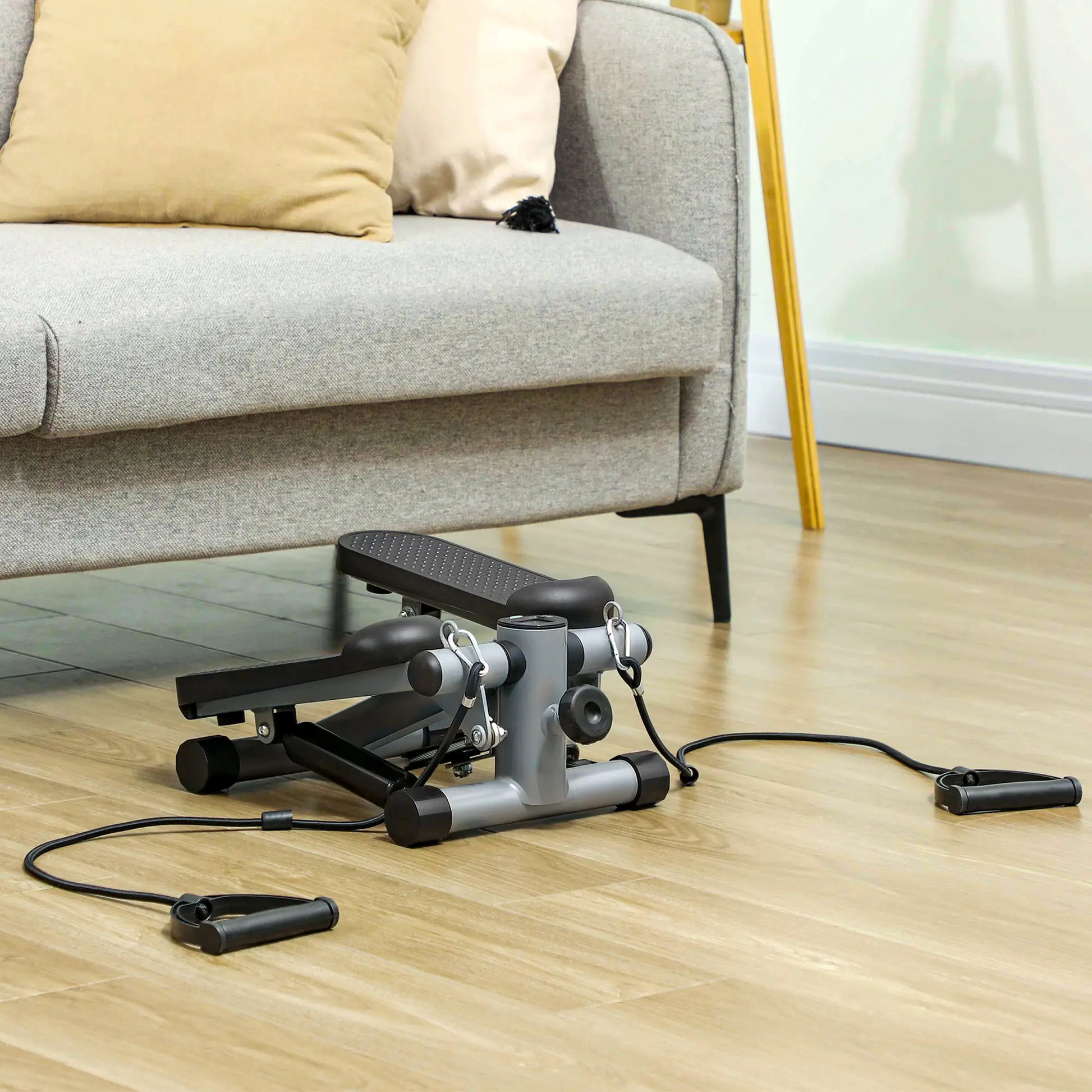 Nancy's Giglio Stepper - Step Apparaat - Fitness Step - LCD-scherm - Grijs