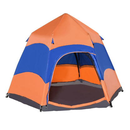 Nancy's Arisaig Camping Tent - Camping tent - Orange/Blue - 275 x 275 x 170 cm