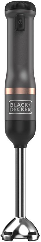 Nancy's BLACK+DECKER KitchenWand 4-in-1 Draadloze Staafmixer - Staafmixer Set - Inclusief Hakmolen en Garde - Zwart