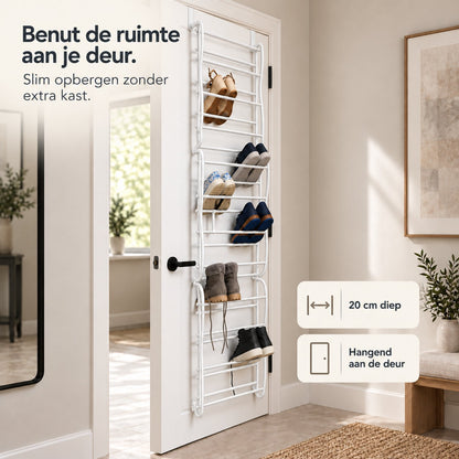 LG Life's Green Schoenenrek hangend Wit Geschikt voor stompe en opdek deuren
