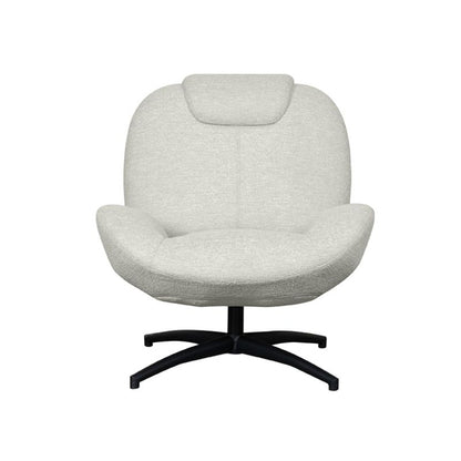 LABEL51 Draaifauteuil Clayton - Naturel Canyon | Zwart Metaal - 82x89x91 cm