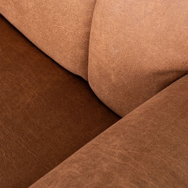 Label51 Elektrische Fauteuil Oslo - Cognac Micro Suede | Zwart Metaal 79x87x112 cm