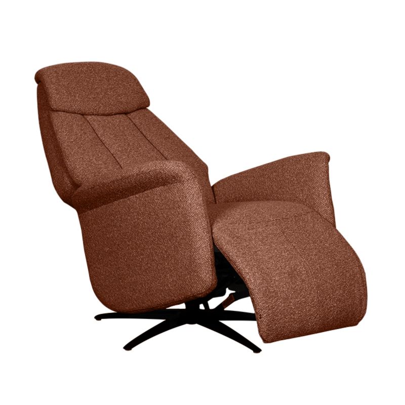 Label51 Elektrische Fauteuil Oslo - Coral Royal Boucle | Zwart Metaal - 79x87x112 cm