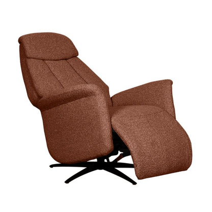 Label51 Elektrische Fauteuil Oslo - Coral Royal Boucle | Zwart Metaal - 79x87x112 cm