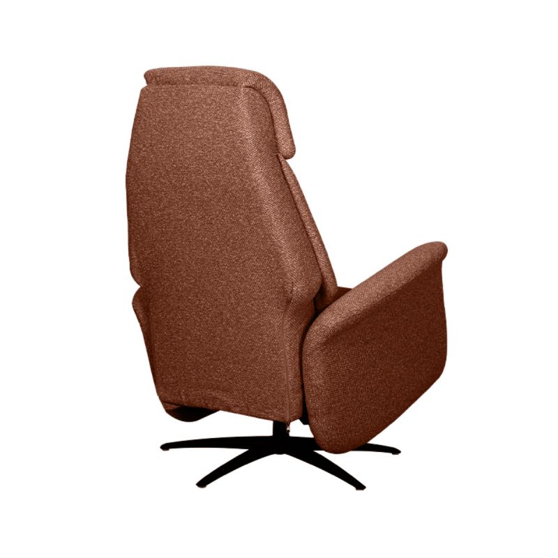 Label51 Elektrische Fauteuil Oslo - Coral Royal Boucle | Zwart Metaal - 79x87x112 cm
