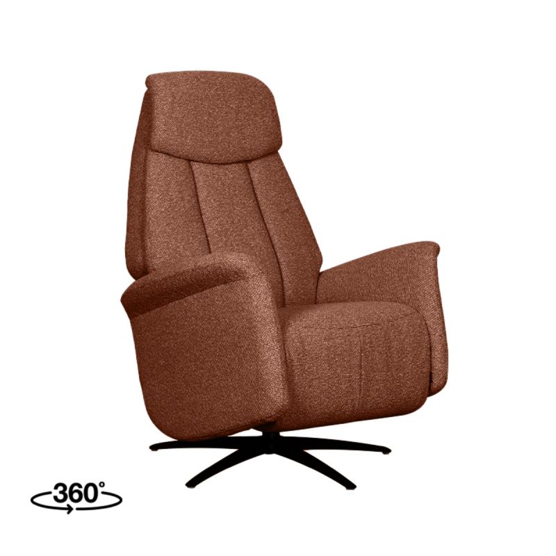 Label51 Elektrische Fauteuil Oslo - Coral Royal Boucle | Zwart Metaal - 79x87x112 cm