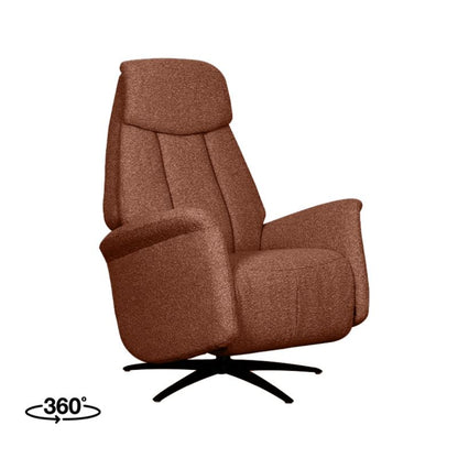 Label51 Elektrische Fauteuil Oslo - Coral Royal Boucle | Zwart Metaal - 79x87x112 cm