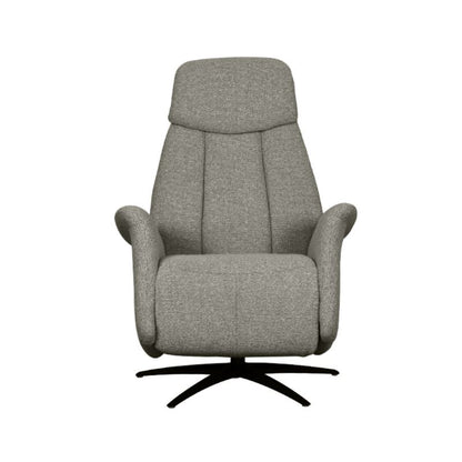 Label51 Elektrische Fauteuil Oslo Mushroom Royal Boucle | Zwart Metaal 79x87x112 cm