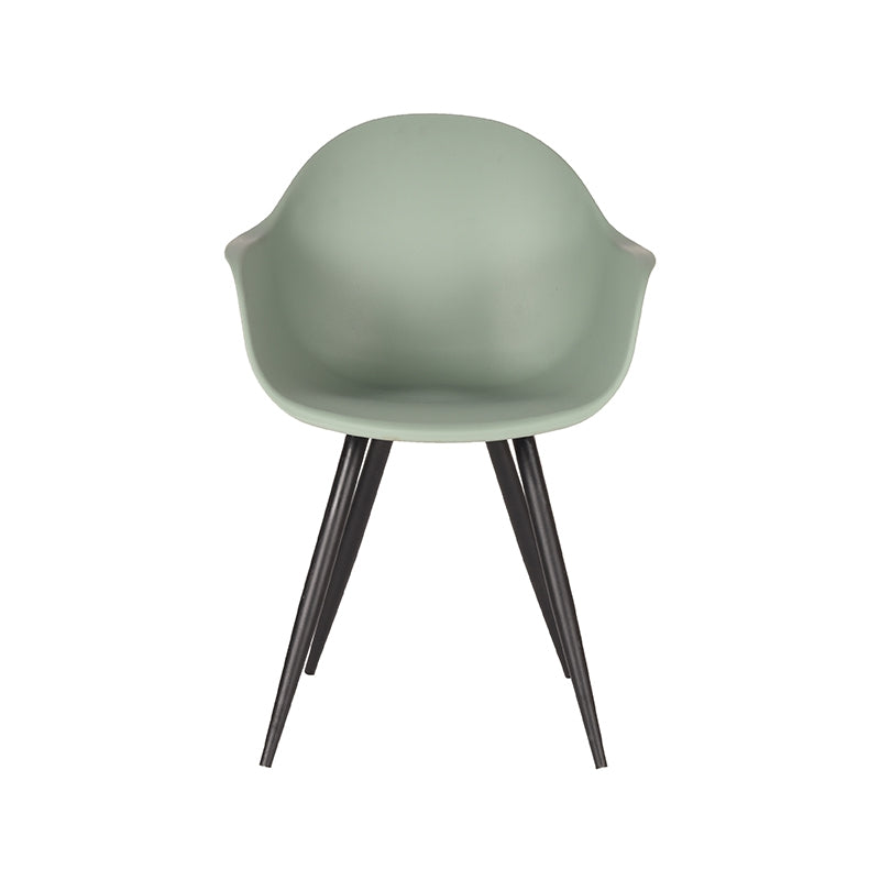 LABEL51 Dining room chair Luca - Set of 2 - Plastic - Shell - Chair - Design chair - Dining room chairs - Forest - 58 x 85 x 54 cm