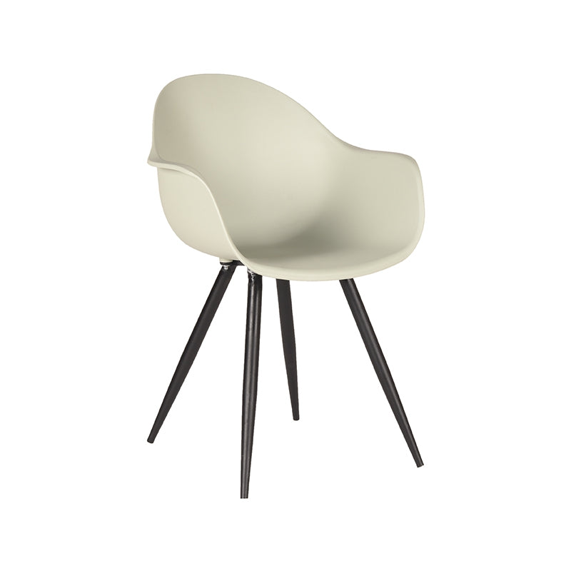 LABEL51 Eetkamerstoel Luca - Set van 2 - Eetkamer - Industrieel - Stoel - Eetkamerstoelen - Kunststof - Breeze - 58 x 54 x 85 cm