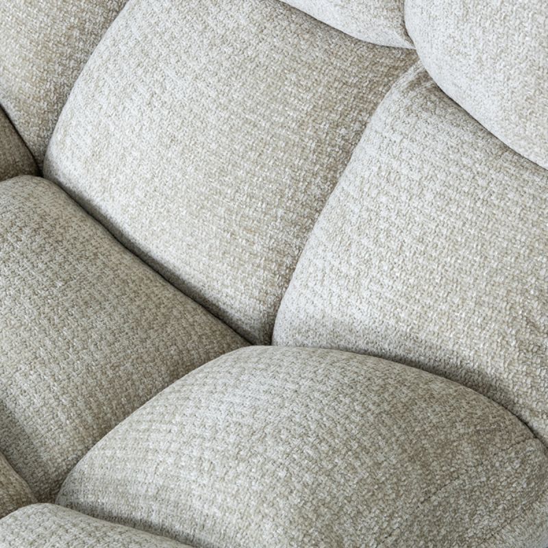 LABEL51 Draaifauteuil Huxley - Mushroom Elite | Zwart Metaal - 76x86x92 cm