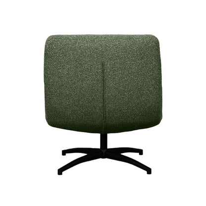 LABEL51 Draaifauteuil Calix - Forest Royal Boucle | Zwart Metaal - 77x93x88 cm