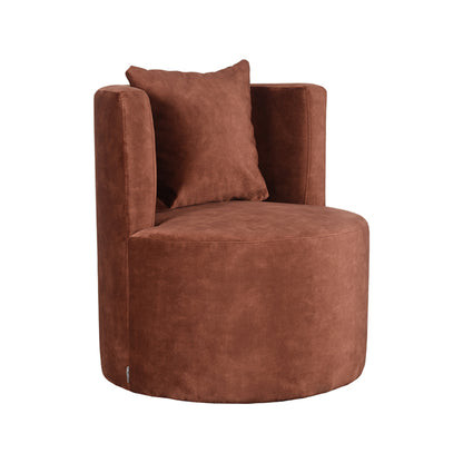 LABEL51 Fauteuil Evy - Rust - Velours - 65x65x75 cm