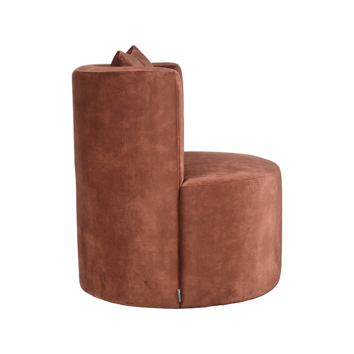 LABEL51 Fauteuil Evy - Rust - Velours - 65x65x75 cm