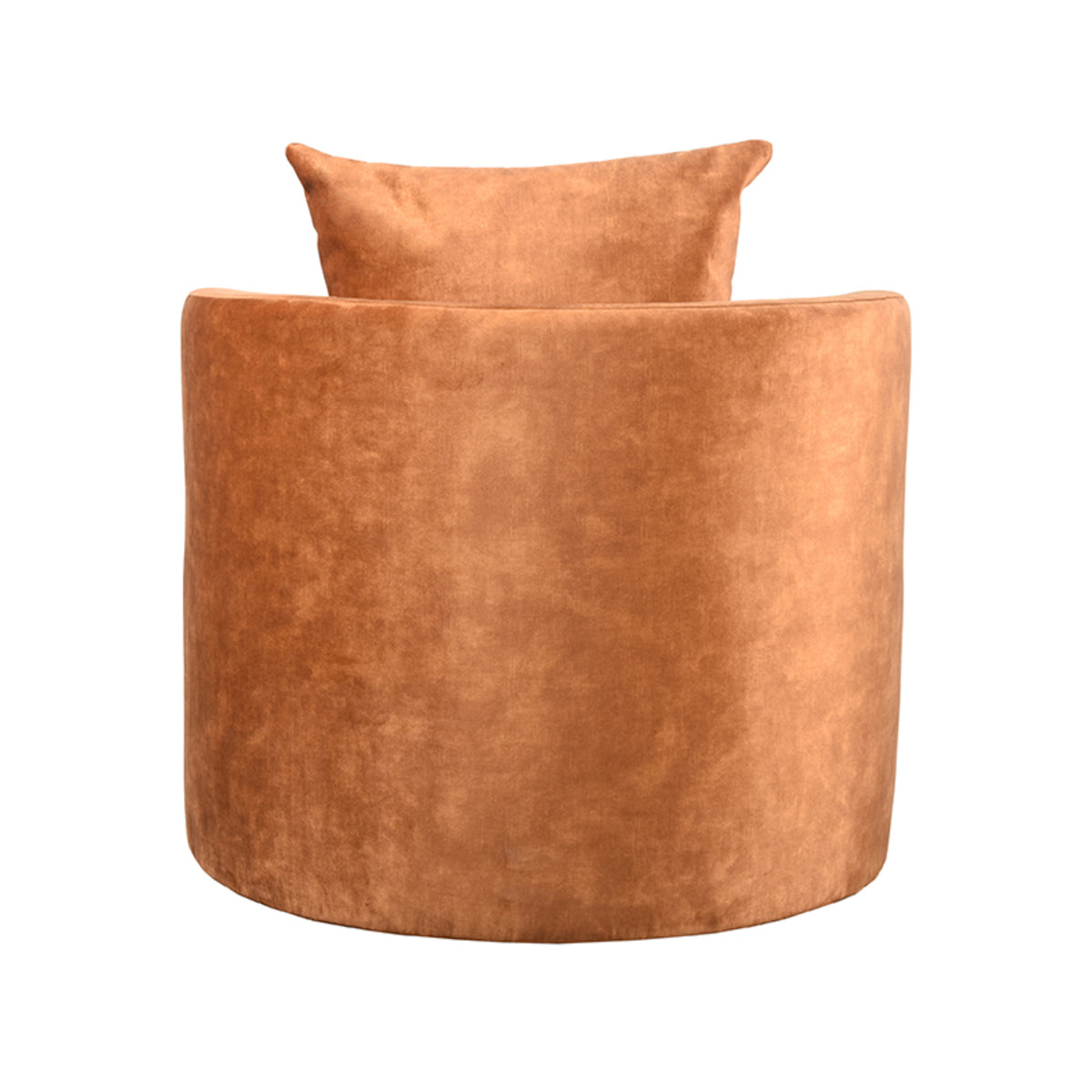 LABEL51 Fauteuil Evy - Oker - Velours - 90x90x75 cm