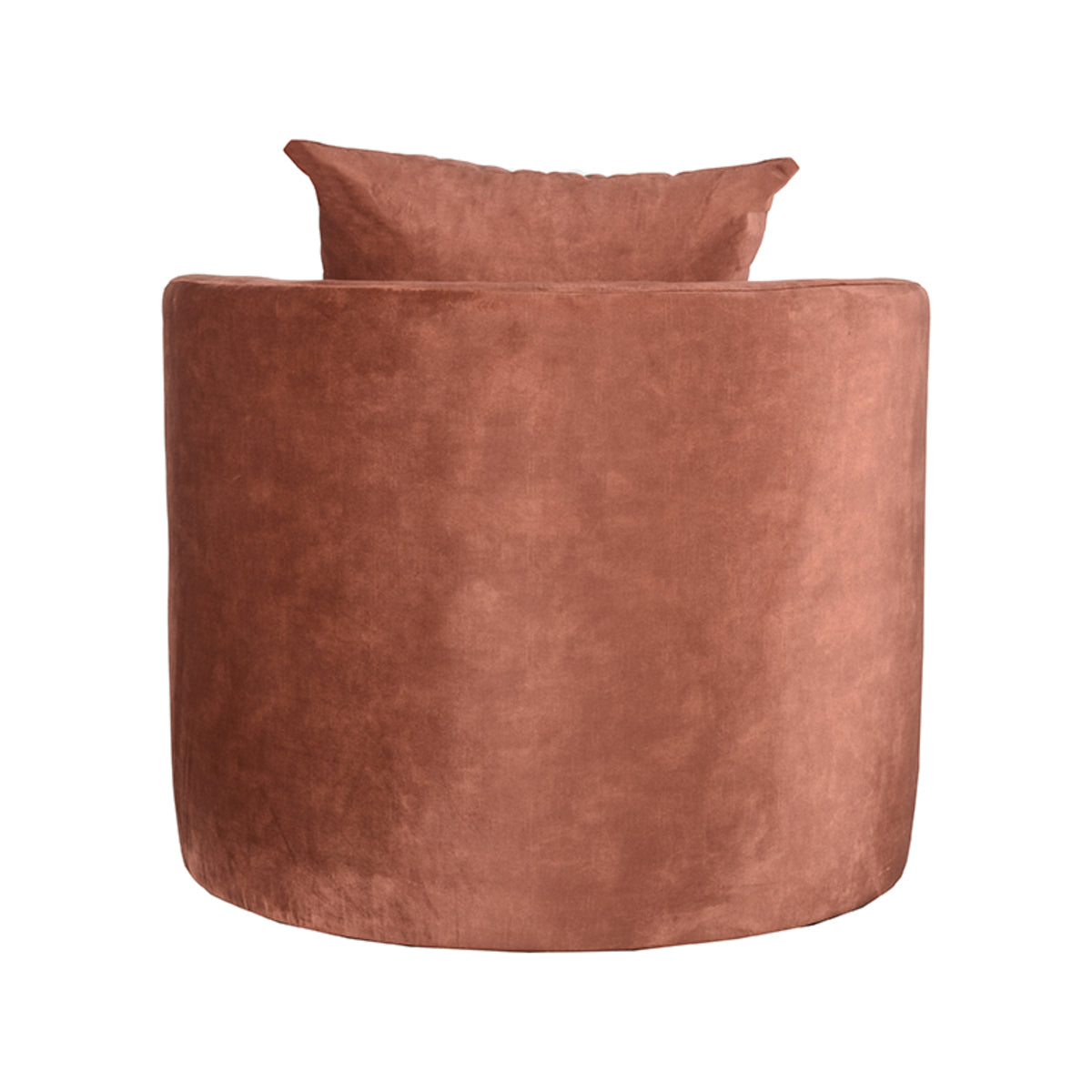 LABEL51 Fauteuil Evy - Rust - Velours - 90x90x75 cm