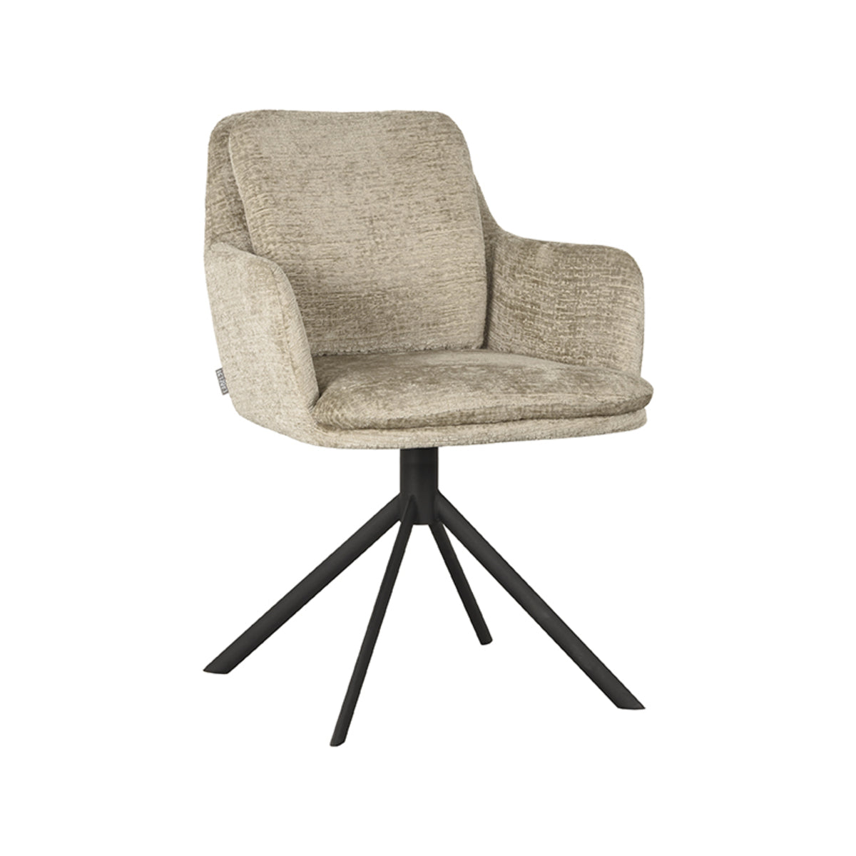 LABEL51 Dining room chair Joy - Beige - Velvet