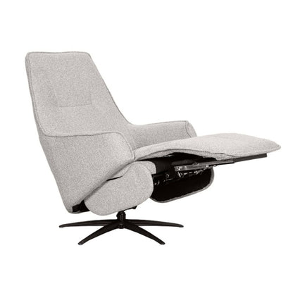 Label51 Elektrische Fauteuil Odense - Naturel Royal Boucle | Zwart Metaal - 68x87x110 cm