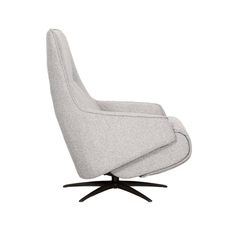 Label51 Elektrische Fauteuil Odense - Naturel Royal Boucle | Zwart Metaal - 68x87x110 cm