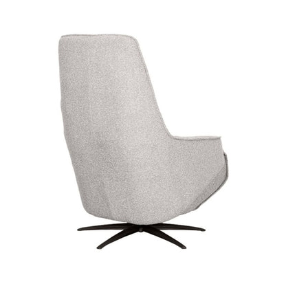 Label51 Elektrische Fauteuil Odense - Naturel Royal Boucle | Zwart Metaal - 68x87x110 cm