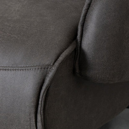 Label51 Elektrische Fauteuil Odense - Antraciet Micro Suede | Zwart Metaal - 68x87x110 cm