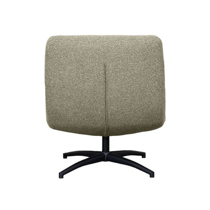LABEL51 Draaifauteuil Calix - Naturel Royal Boucle | Zwart Metaal - 77x93x88 cm