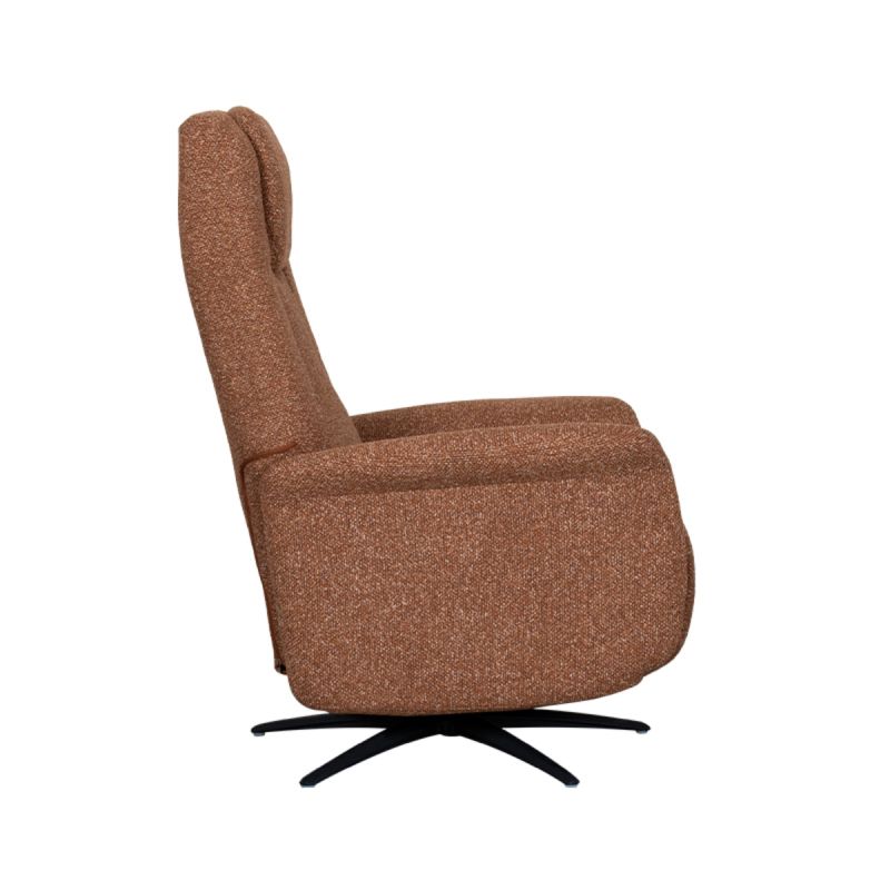 Label51 Elektrische Fauteuil Stockholm - Coral Royal Boucle | Zwart Metaal - 77x87x112 cm