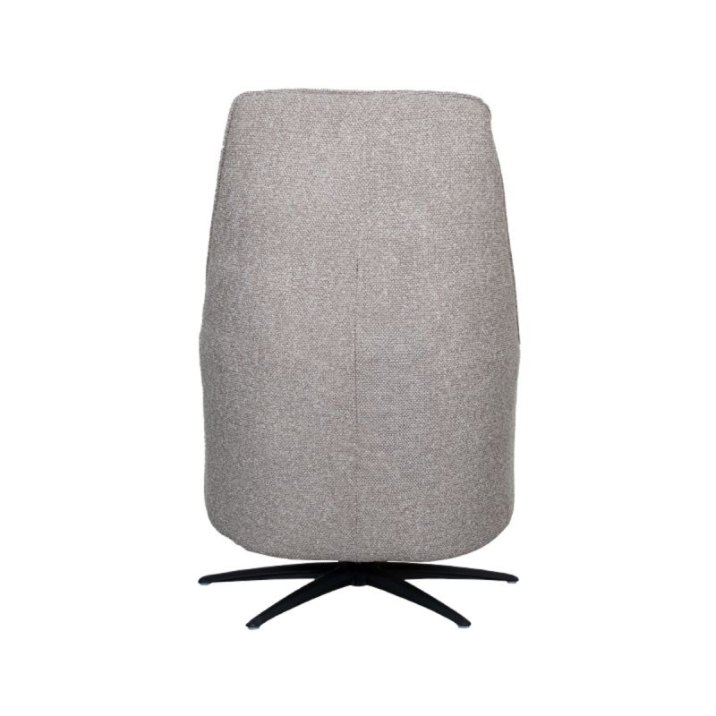 Label51 Elektrische Fauteuil Odense - Mushroom Royal Boucle | Zwart Metaal - 68x87x110 cm