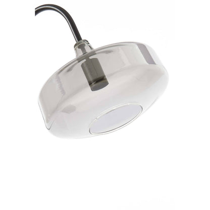 Nancy's Airaes Vloerlamp - Staande Lamp - Zwart / Rookglas - Staal - ± 45 x 30 x 160 cm