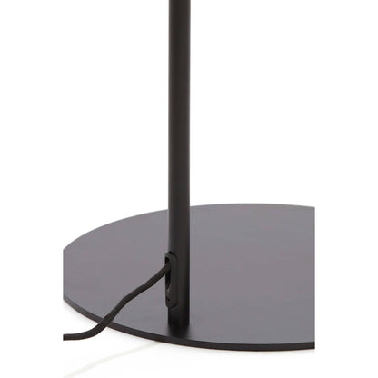 Nancy's Airaes Vloerlamp - Staande Lamp - Zwart / Rookglas - Staal - ± 45 x 30 x 160 cm