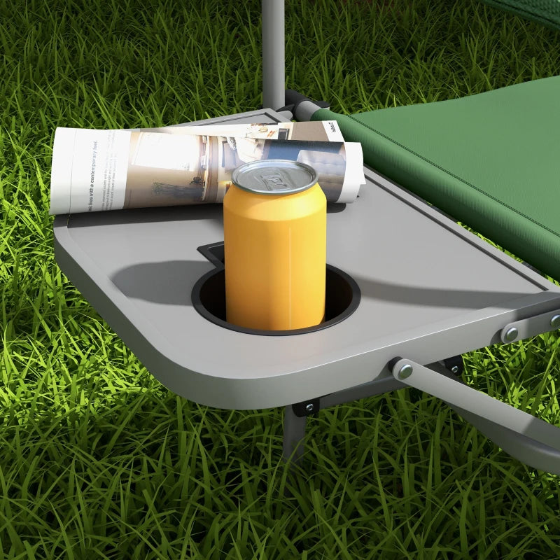 Nancy's Esporoes Campingstoel - Strandstoel - Opvouwbaar - Met Bekerhouder - Groen