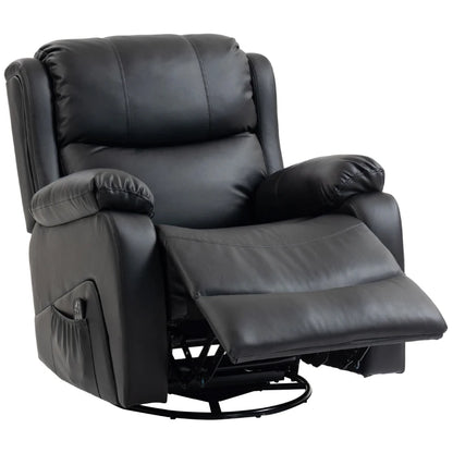 Nancy's Polverigi Massagestoel - Fauteuil met massagefunctie - Verwarmde massage & ontspanning - Zwart - Kunstleer